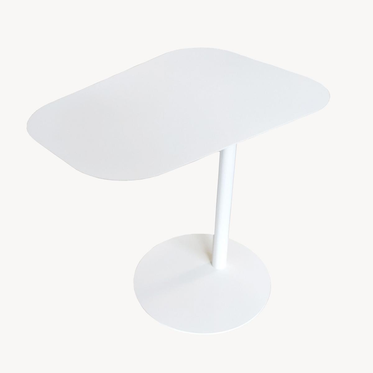 BEISTELLTISCH Nastätten - Weiß, Metall (38/50/50cm) - [en.casa]