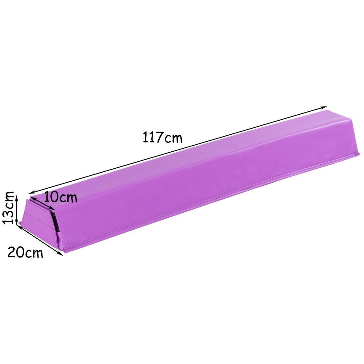 BALANCE Beam zusammenfaltbar Lila - Lila, Kunststoff (170/20cm) - COSTWAY