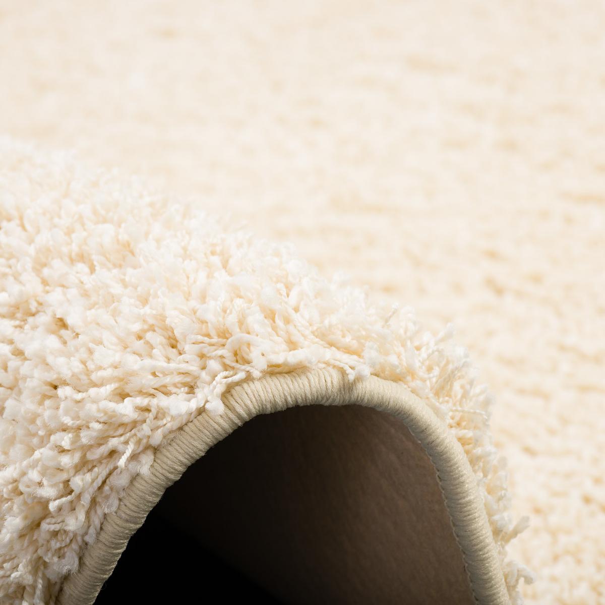 LUXUS HOCHFLOR LANGFLOR TEPPICH MILANO RUND - Creme, Textil (160/160cm) - Snapstyle