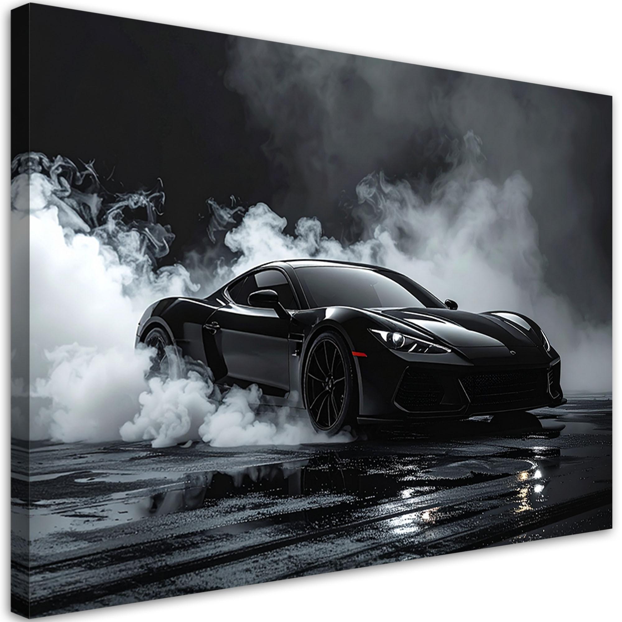 LEINWANDBILD Kraftfahrzeuge 60x40cm - Schwarz, Textil (60/40cm) - Feeby