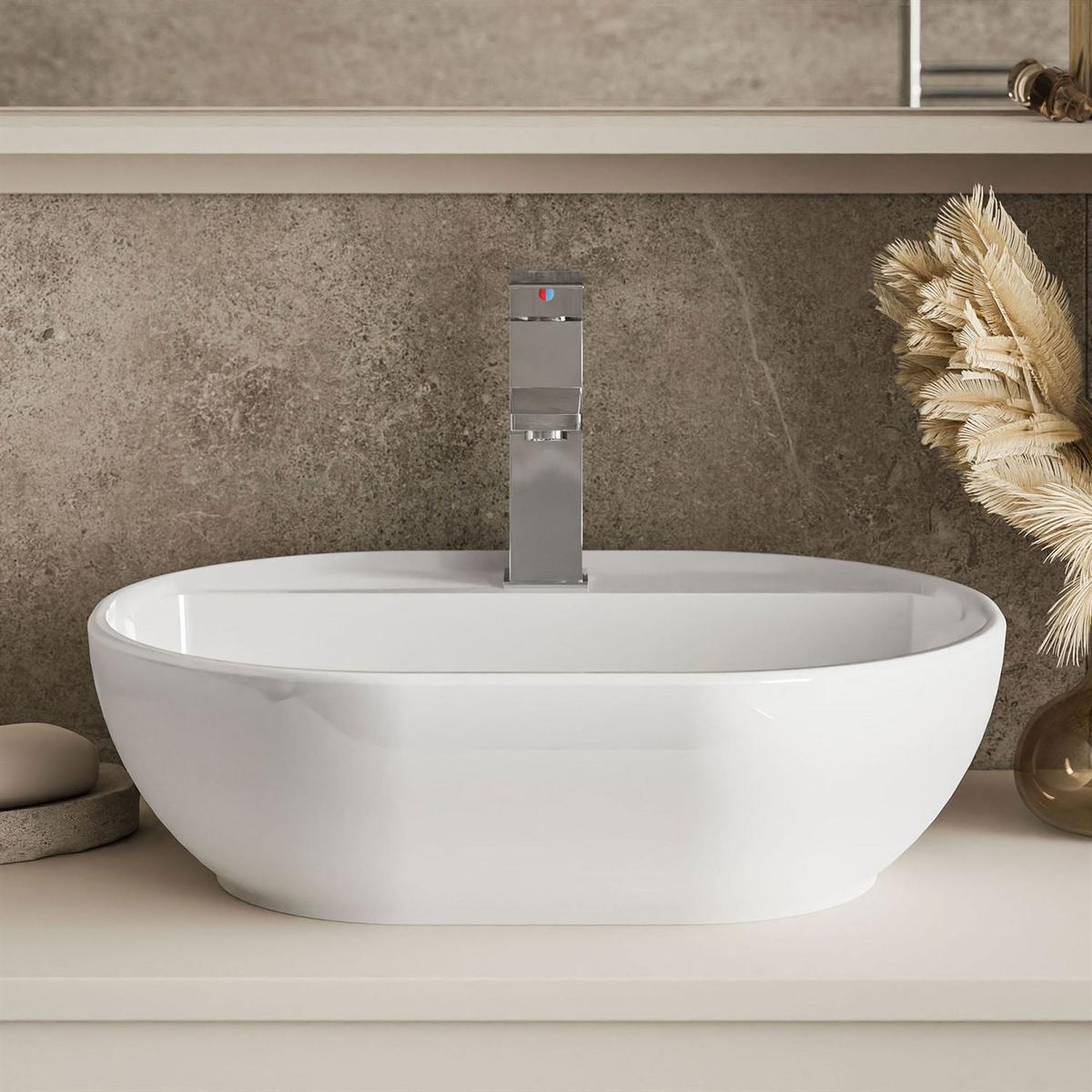 BADMÖBEL-SET LUMIRE Kaschmir Matt mit Spiegel - Beige, Holzwerkstoff (80/52/46cm) - Lookway