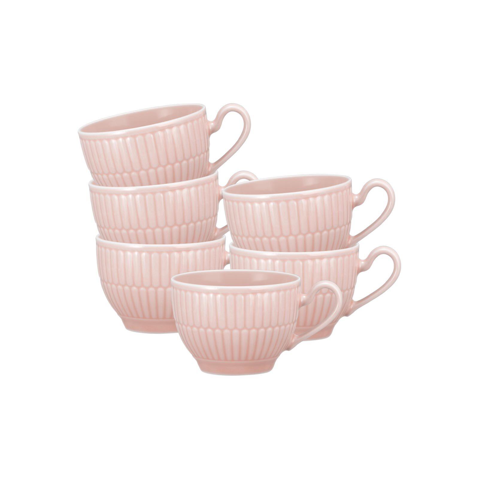 ESPRESSOTASSEN Amina Rosé 0,1 l 6er Set - Rosa, Keramik (0.1L) - Seltmann Weiden