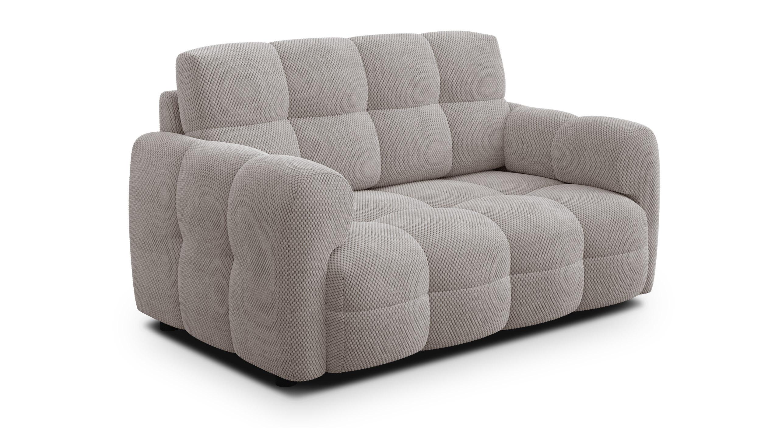 SOFA MELLOW 2-Sitzer, beige - Beige/Schwarz, Holz/Textil (153/87/98cm) - Wozimo