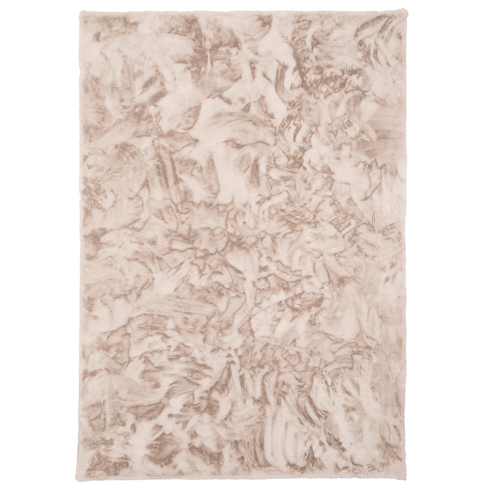 FELLTEPPICH LUXUS SUPER SOFT PLUSH - Beige, Textil (70/140cm) - Pergamon