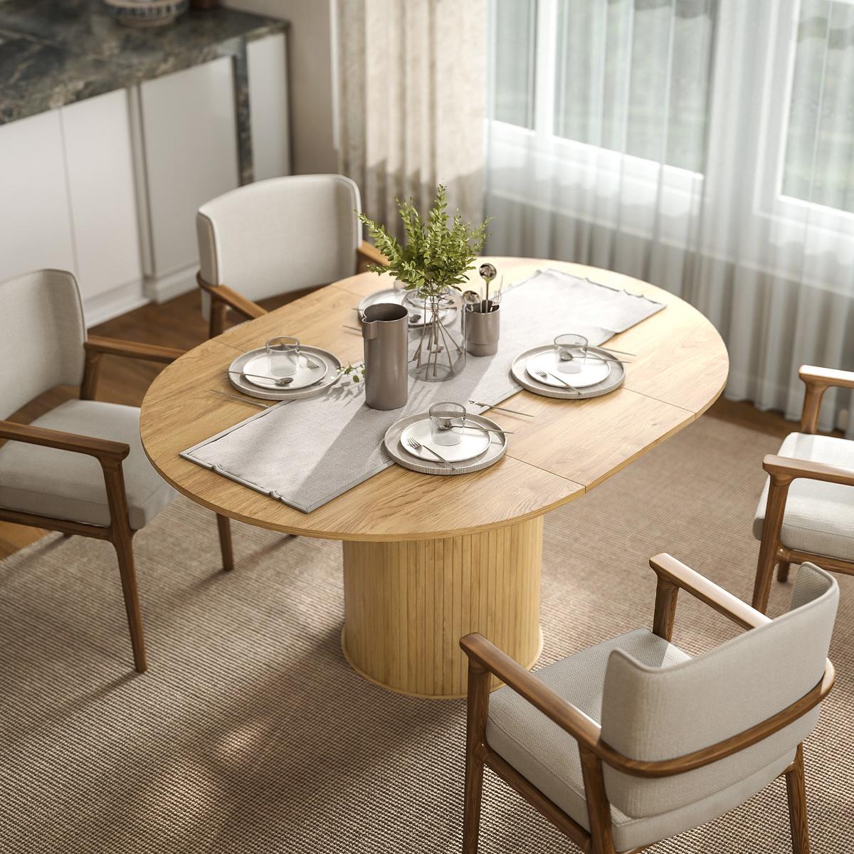 ESSTISCH Dylos 150/110/75 cm - Braun, Holz (150/110/75cm) - ZMH