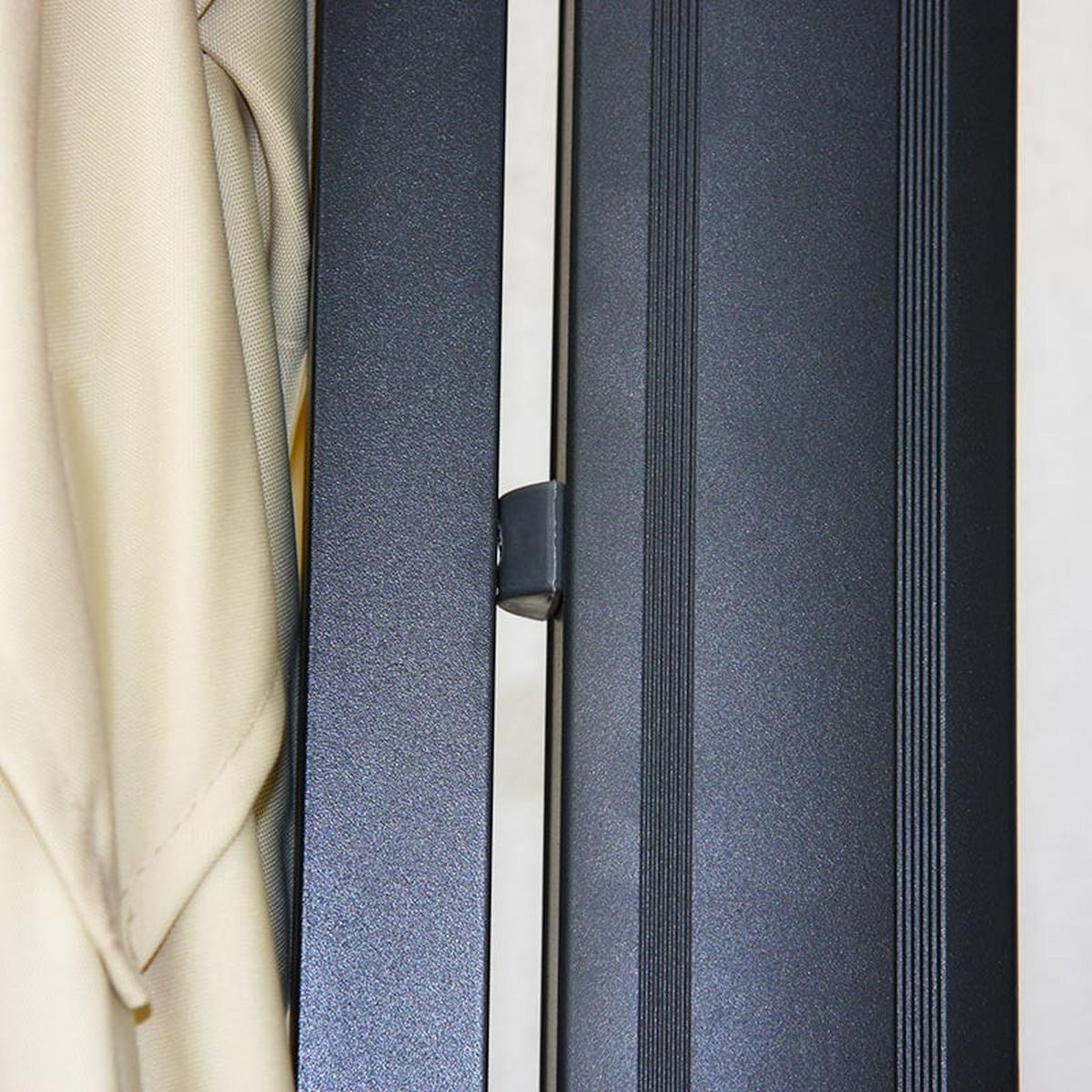 AMPELSCHIRM Cremeweiß 300/400 cm - Weiß, Textil (400/300cm) - MCW