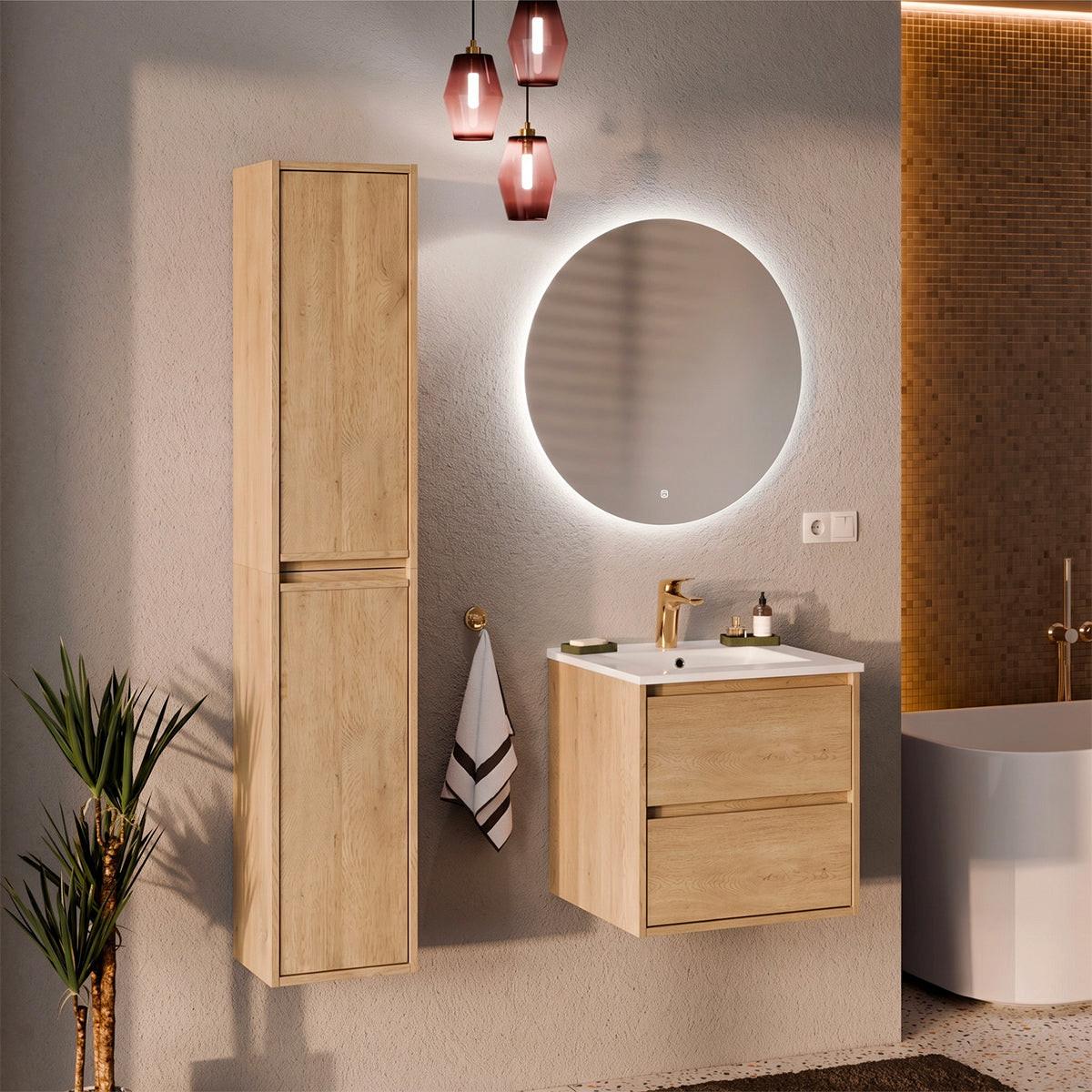 WASCHTISCHUNTERSCHRANK 50cm Edmé Holz - Braun, Holzwerkstoff (50/50/46cm) - Petits-meubles