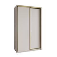 SCHWEBETÜRENSCHRANK NISSE 120/205/60 cm 2-türig Kaschmir - Kaschmir, Holzwerkstoff (120/205/60cm) - MASSENO