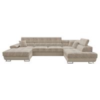 WOHNLANDSCHAFT Cotere Bis Premium, Seite: Rechts - Cappuccino, Holz/Textil (345/91/202cm) - MIRJAN24