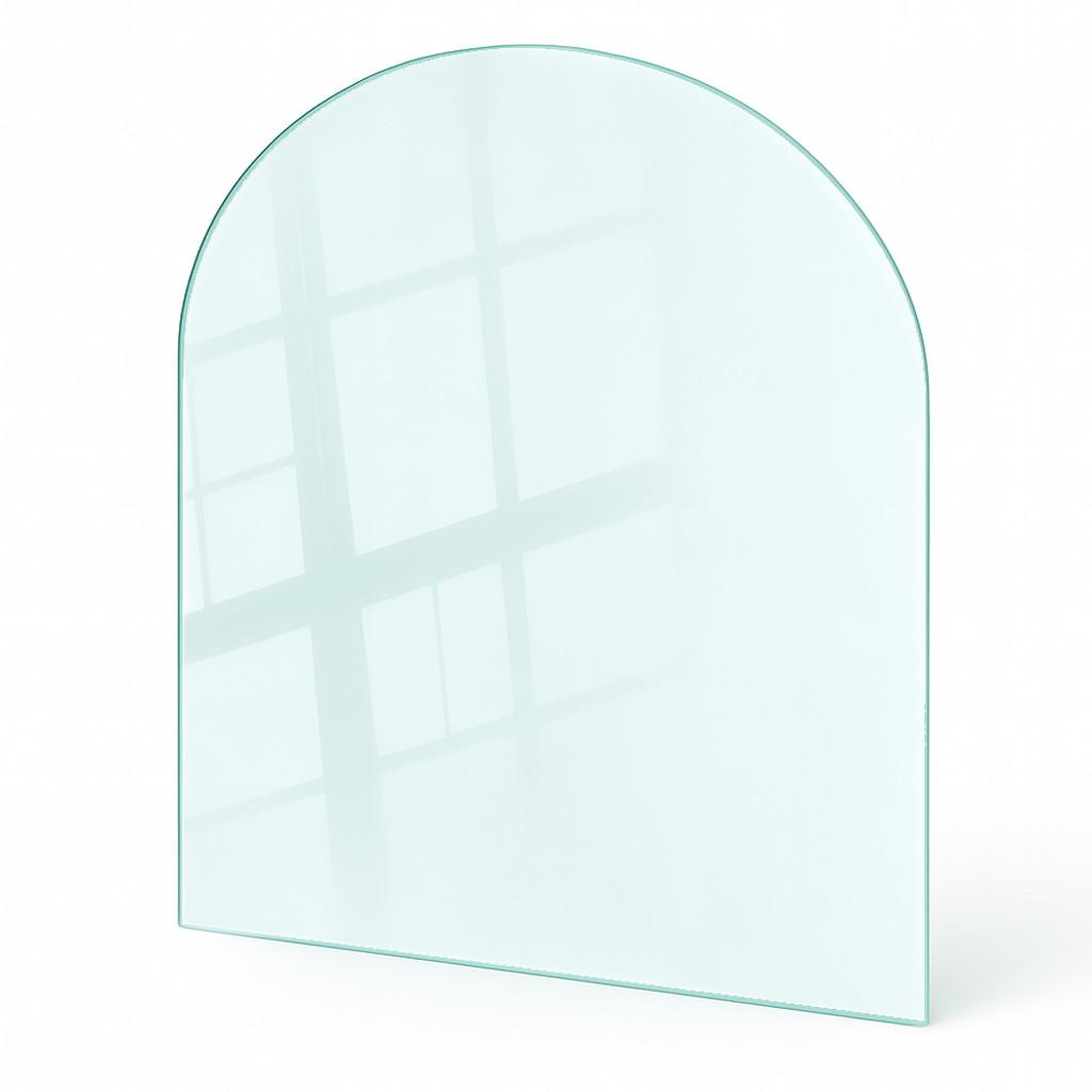 GLASPLATTE für Kamin transparent 100x100 cm - Transparent, Glas (100/100/0.4cm) - TULUP