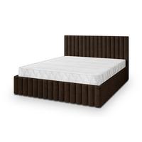 POLSTERBETT CARMIA 180x200 cm mit Bettkästen - Braun - Braun, Holz (192/200cm) - MASSENO