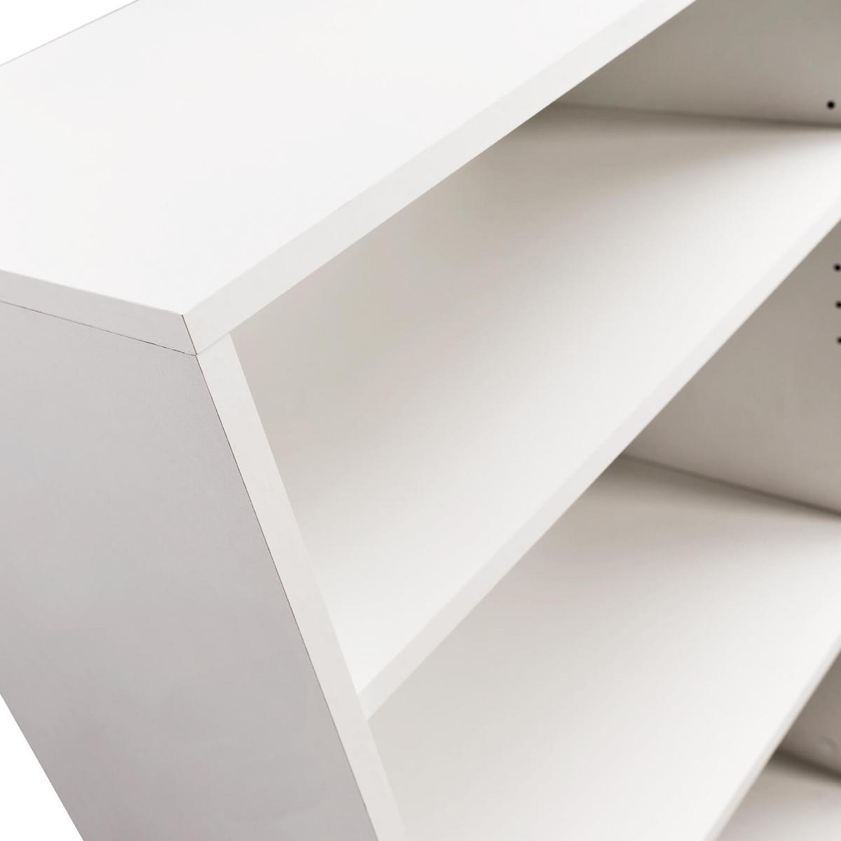 BÜCHERREGAL Der Bücherwurm - Weiß, Holzwerkstoff (60/180/34.5cm) - Mokebo