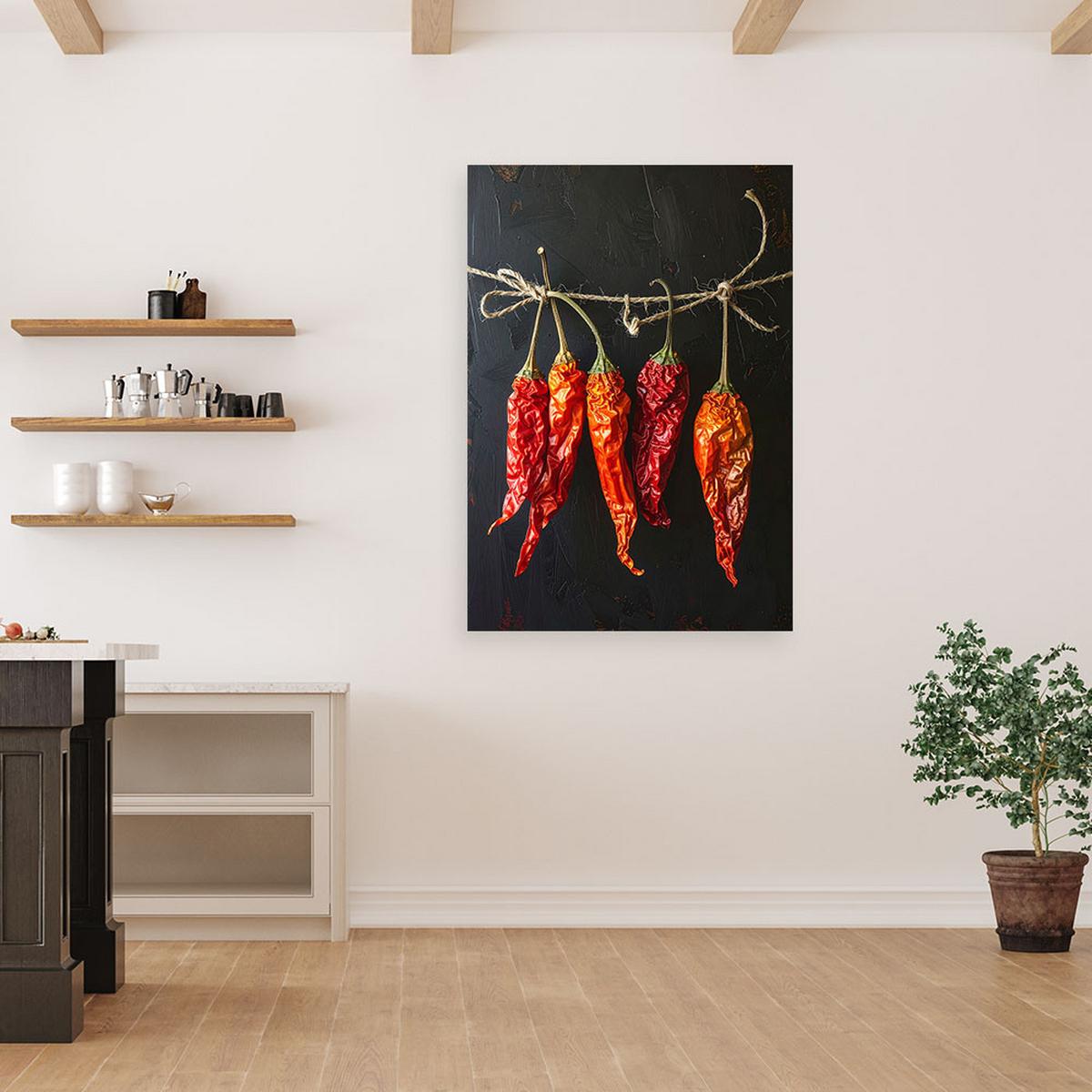 LEINWANDBILD Essen & Trinken 20x30cm - Rot, Textil (20/30cm) - Feeby