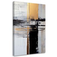 WANDBILD glamour gold abstraktion - Goldfarben, Textil (40/60cm) - Feeby