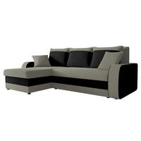 ECKSOFA Kris - Alufarben/Schwarz, Holz/Kunststoff (238/147cm) - MIRJAN24