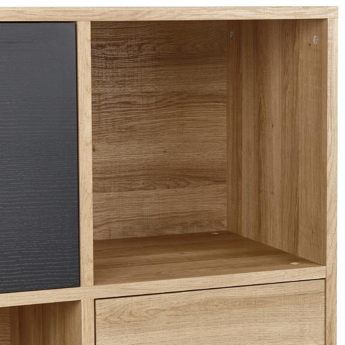 MEHRZWECKSCHRANK Moines - Hellbraun, Holzwerkstoff (80/135/40cm) - Beliani