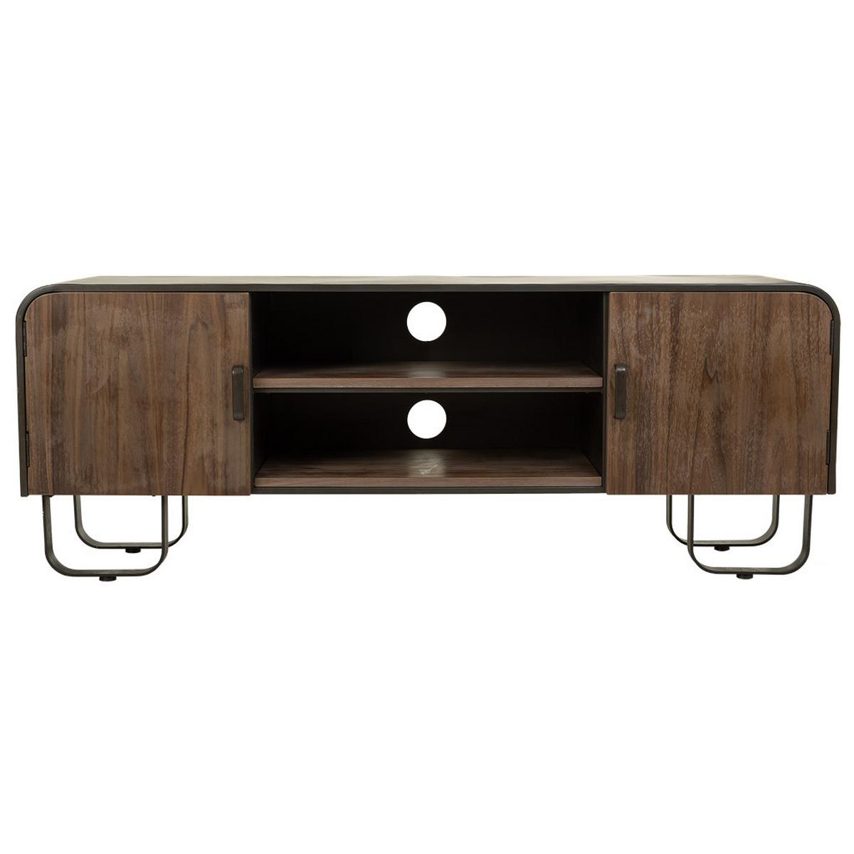UNTERSCHRANK aus Holz und Metall 150x42x58 cm - Braun, Metall (150/58/42cm) - Wanderlust