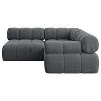 ECKSOFA modulares Sofa Mende-L1 - 190x190x70 cm Dunkelgrau Cord - Dunkelgrau, Holzwerkstoff/Textil (190/190cm) - ALTDECOR