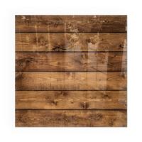 GLASPLATTE für Kamin 50x50 cm - Braun, Glas (50/50/0.4cm) - TULUP