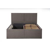POLSTERBETT Milano Sahara 100 x 200 x 32 cm Bettkasten Mit hochwertiger Matratze H2 (bis 100 kg) und Lattenrost - Sahara, Holz (100/200cm) - Halmon Schlafkomfort Betten 