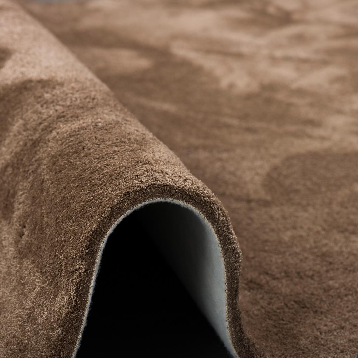 LUXUS HOCHFLOR SHAGGY TEPPICH VELVET - Braun, Textil (100/300cm) - Snapstyle