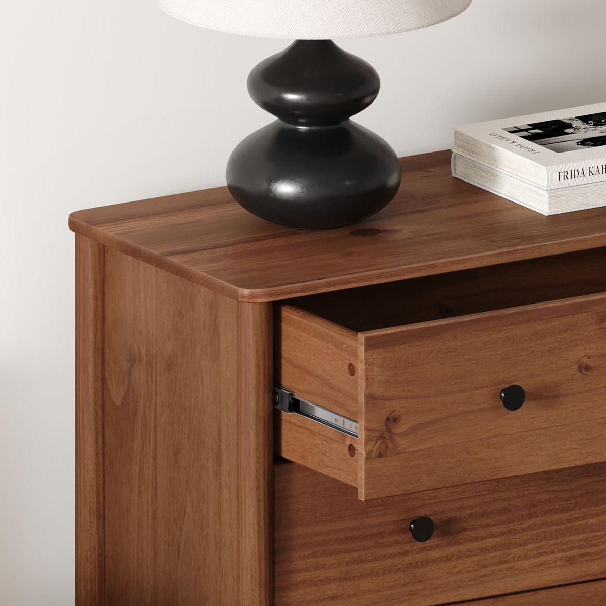 KOMMODE APOANA Kastanie - Kastanienfarben, Holz (90/99/40cm) - IDIMEX
