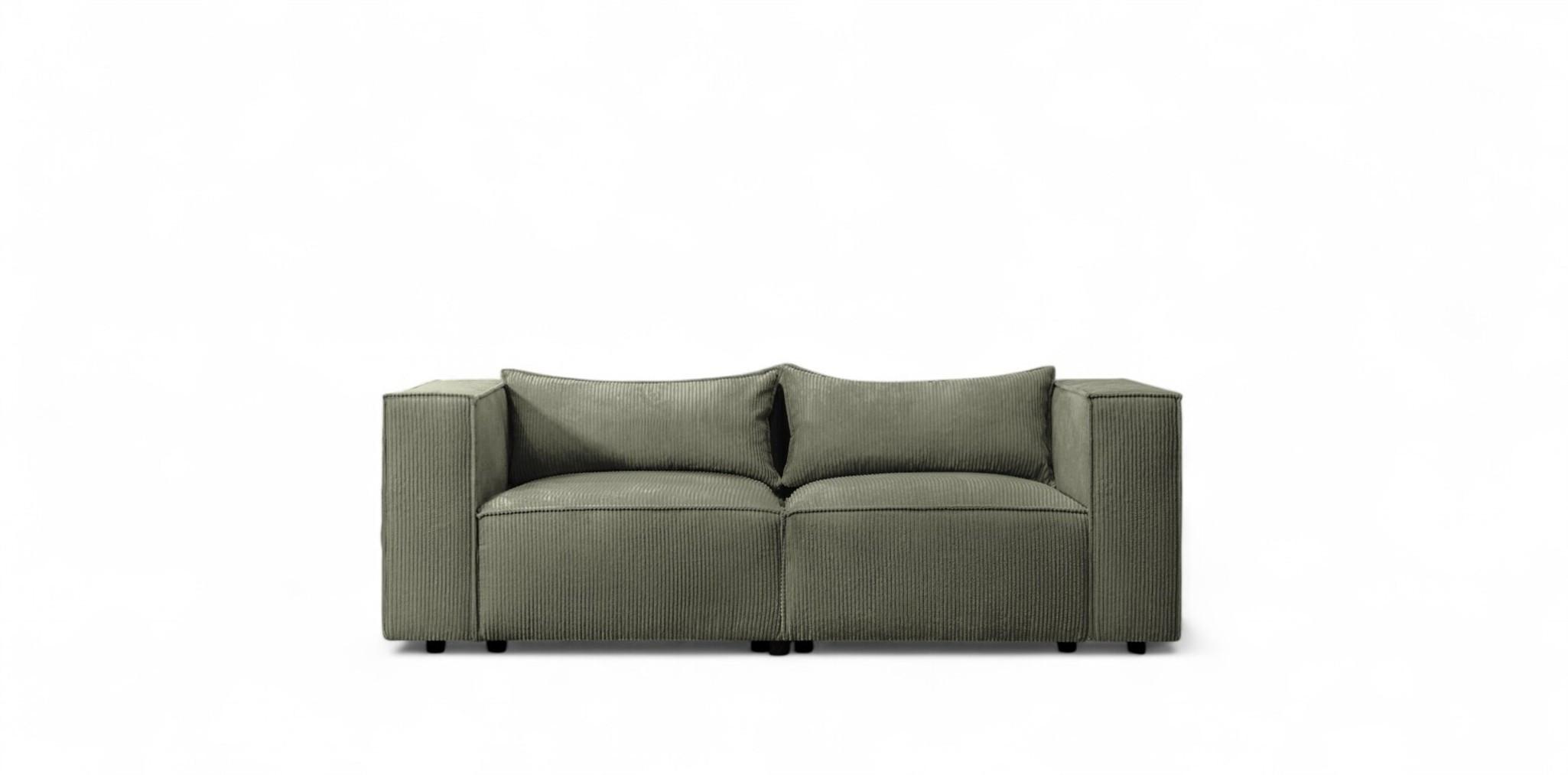 SOFA 2-sitzer Nevio - Grün, Holzwerkstoff/Textil (210/71/105cm) - Fun Möbel