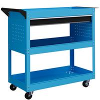 WERKZEUGWAGEN mit 3 Etagen Blau - Blau, Metall (35/76/82cm) - HOMCOM