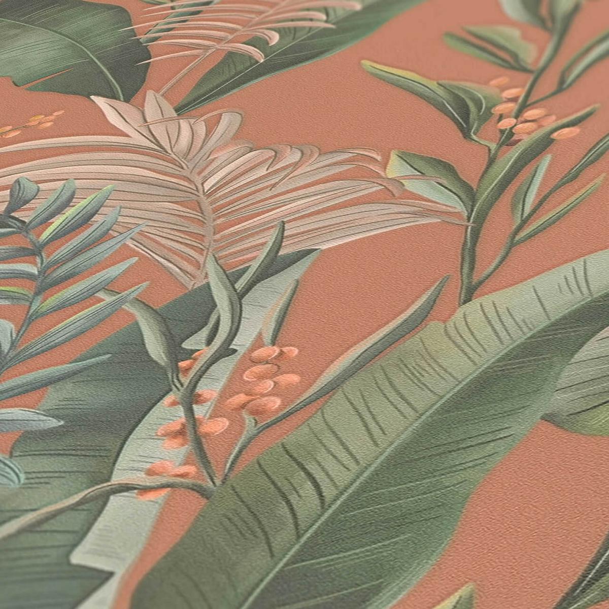 VLIESTAPETE Bunt 53/1005 cm - Kupferfarben, Textil (53/1cm) - KUNSTLOFT
