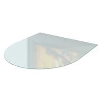 GLASBODENPLATTE für Kaminofen 80x70n cm – Milchglas Optik - Transparent, Glas (80/70/0.4cm) - TULUP