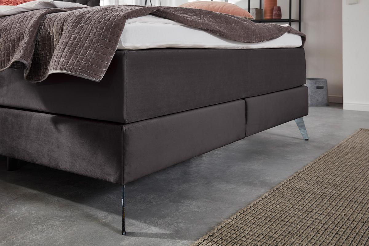 BOXSPRINGBETT SINDAR Anthrazit Webstoff - Anthrazit, Textil (160/200cm) - KAWOLA