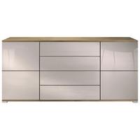 SIDEBOARD Rova Sandgrau Hochglanz - Sandfarben, Holzwerkstoff (166.5/75.5/35cm) - Vladon