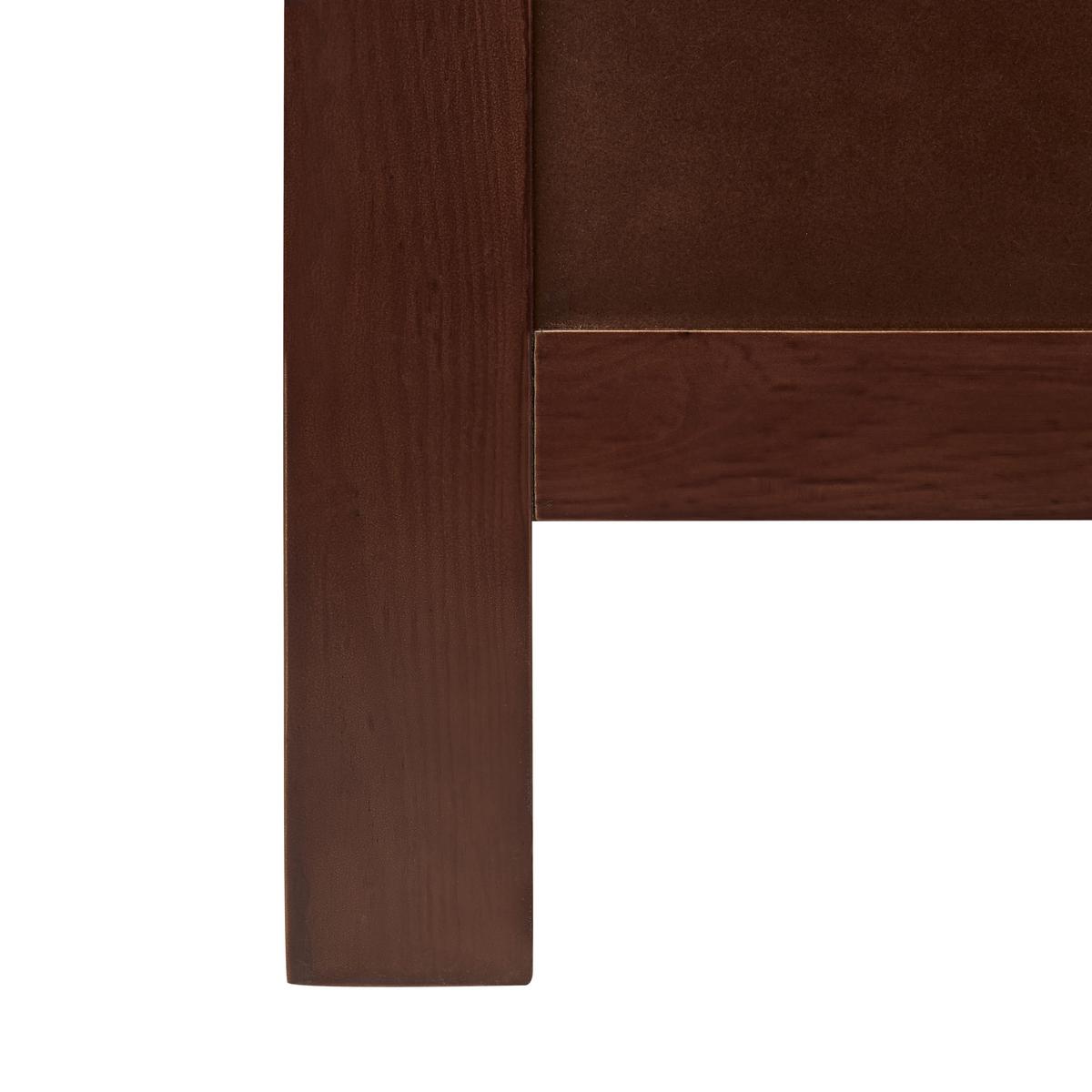 HOLZBETT 160/200cm Dunkler Holzfarbton Mayenne - Dunkelbraun, Holz (160/200cm) - Beliani
