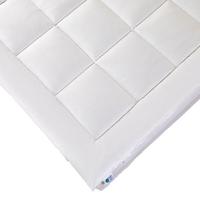 MATRATZENTOPPER 140/200 cm, Schurwolle & Funktionsfaser - Weiß, Textil (140/200cm) - Homescapes