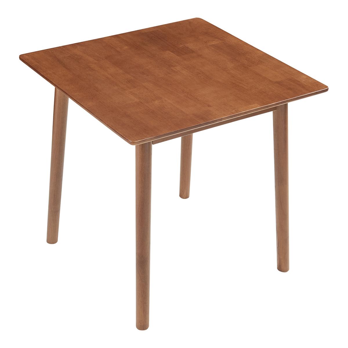 ESSTISCH Klijori - Walnussfarben, Holz (75/75/73.5cm) - [en.casa]