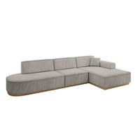ECKSOFA Ottomane Rechts IREA-L2-v2 - 328x171x83 cm Hellbraun - Hellbraun, Holzwerkstoff/Textil (171/328cm) - ALTDECOR