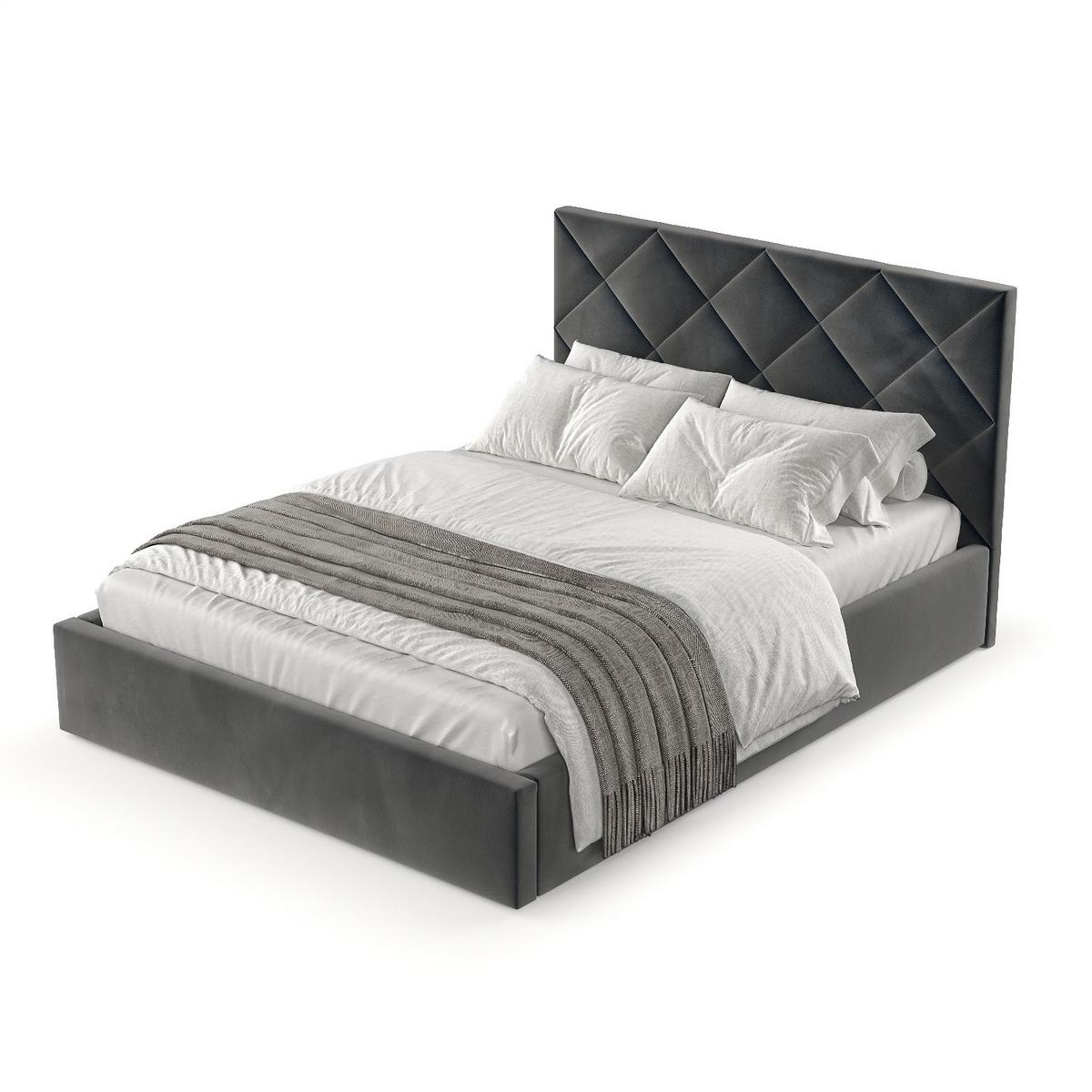 POLSTERBETT Torno 160/200 cm Anthrazit im Paros Stoff - Anthrazit/Schwarz, Holz/Holzwerkstoff (160/200cm) - AltaBeds