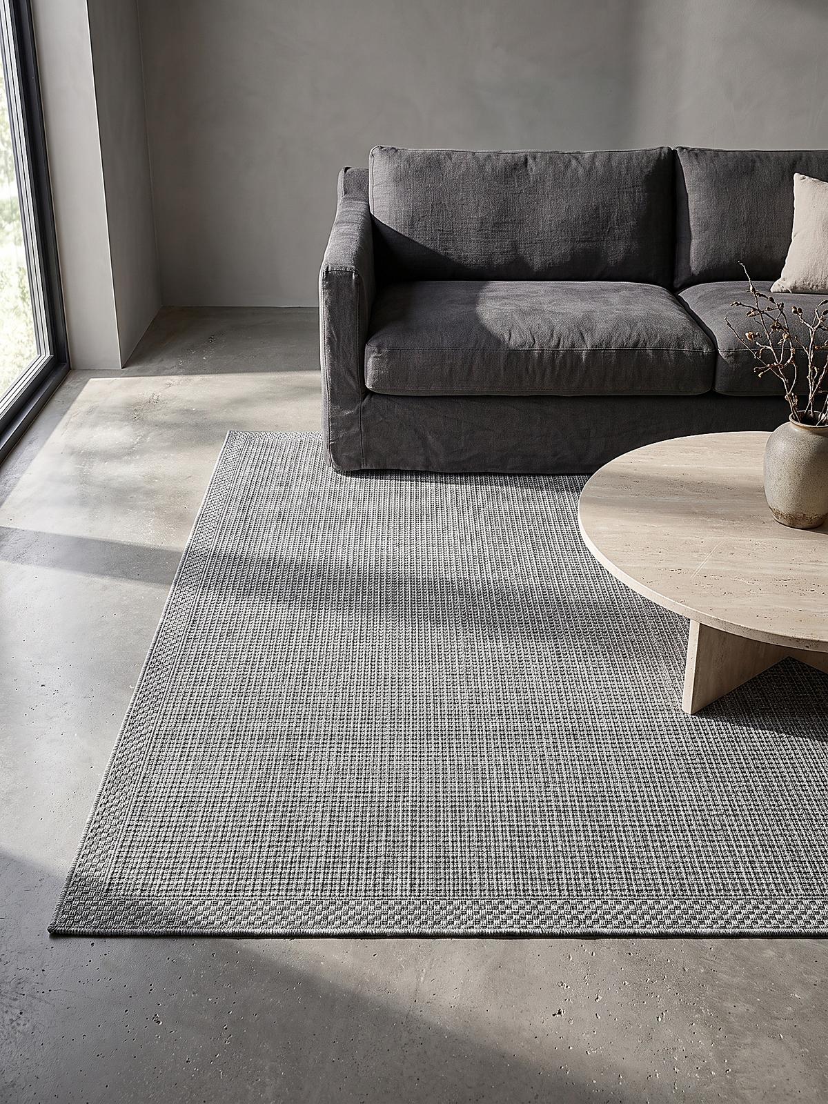 FLACHWEBTEPPICH Uni ESERA Polypropylen Grau 200 x 280 cm - Grau, Textil (200/280cm) - KADIMA DESIGN