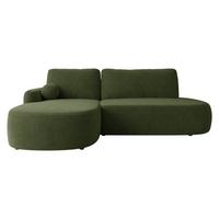 ECKSOFA Loridu O Premium, Seite: Links - Schwarz/Grün, Holz/Kunststoff (274/174cm) - MIRJAN24