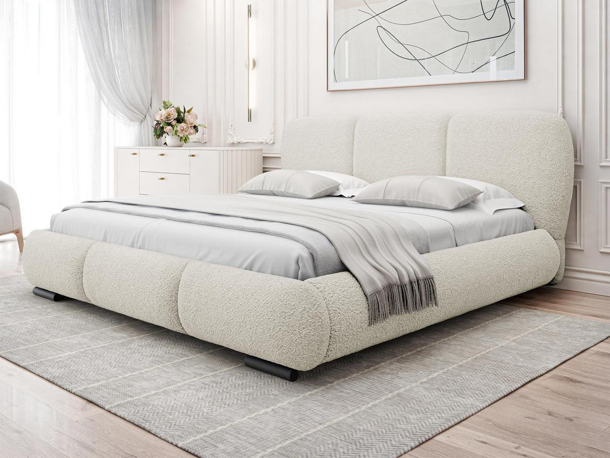POLSTERBETT Rosa - Eichefarben/Creme, Holz/Textil (140/200cm) - MIRJAN24