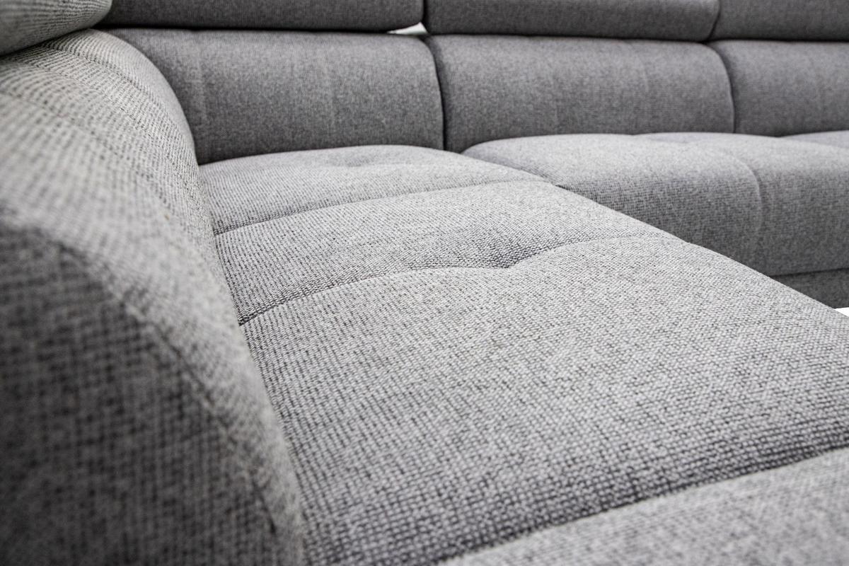 ECKSOFA FIERO 5-Sitzer mit 1 Relaxfunktion, grau - Grau, Holzwerkstoff/Textil (228/290cm) - Wozimo