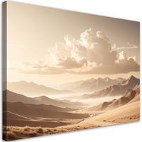 LEINWANDBILD Landschaften 120x80cm - Beige, Textil (120/80cm) - Feeby