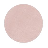 KURZFLORTEPPICH, einfarbig, Hellrosa, Ø 120 cm - Rosa, Textil (120/120cm) - KADIMA DESIGN