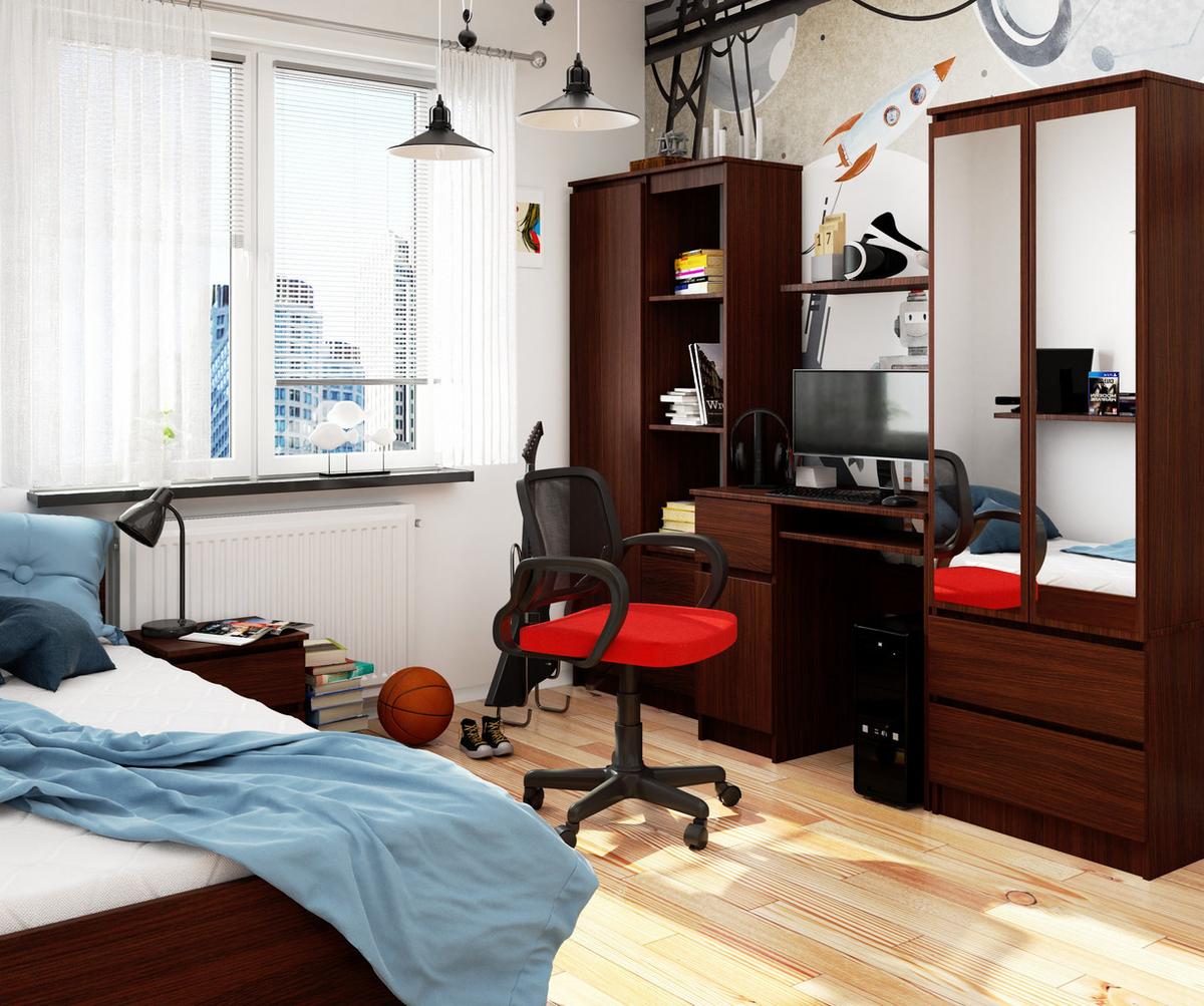 SCHREIBTISCH Dunkelbraun 77/90/50 - Dunkelbraun, Holzwerkstoff (120/60/77cm) - RAUMHIRSCH FURNITURE