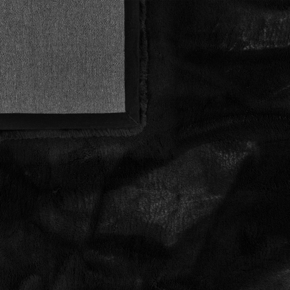HOCHFLORTEPPICHE Schwarz 80 x 150 cm - Schwarz, Kunststoff (80/150cm) - TT Home