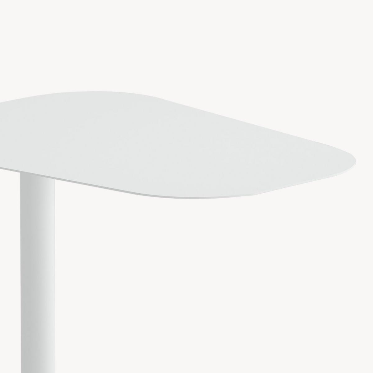 BEISTELLTISCH Nastätten - Weiß, Metall (38/50/50cm) - [en.casa]