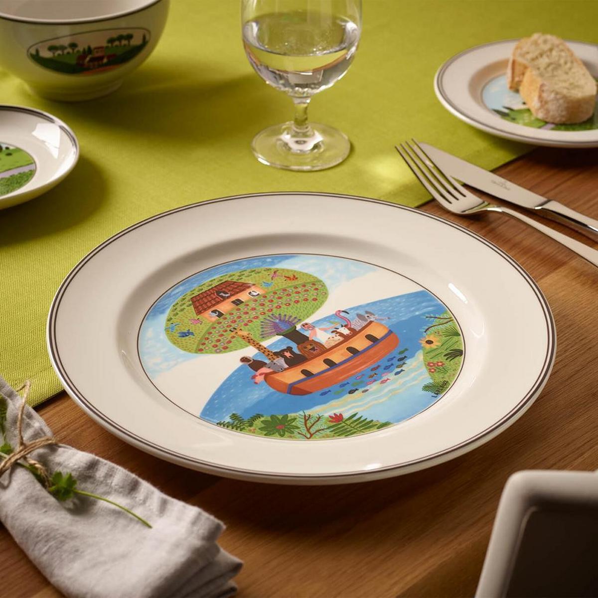 SPEISETELLER ARCHE NOAH Design Naif bunt ø 27 cm - Multicolor, Keramik (27cm) - Villeroy & Boch