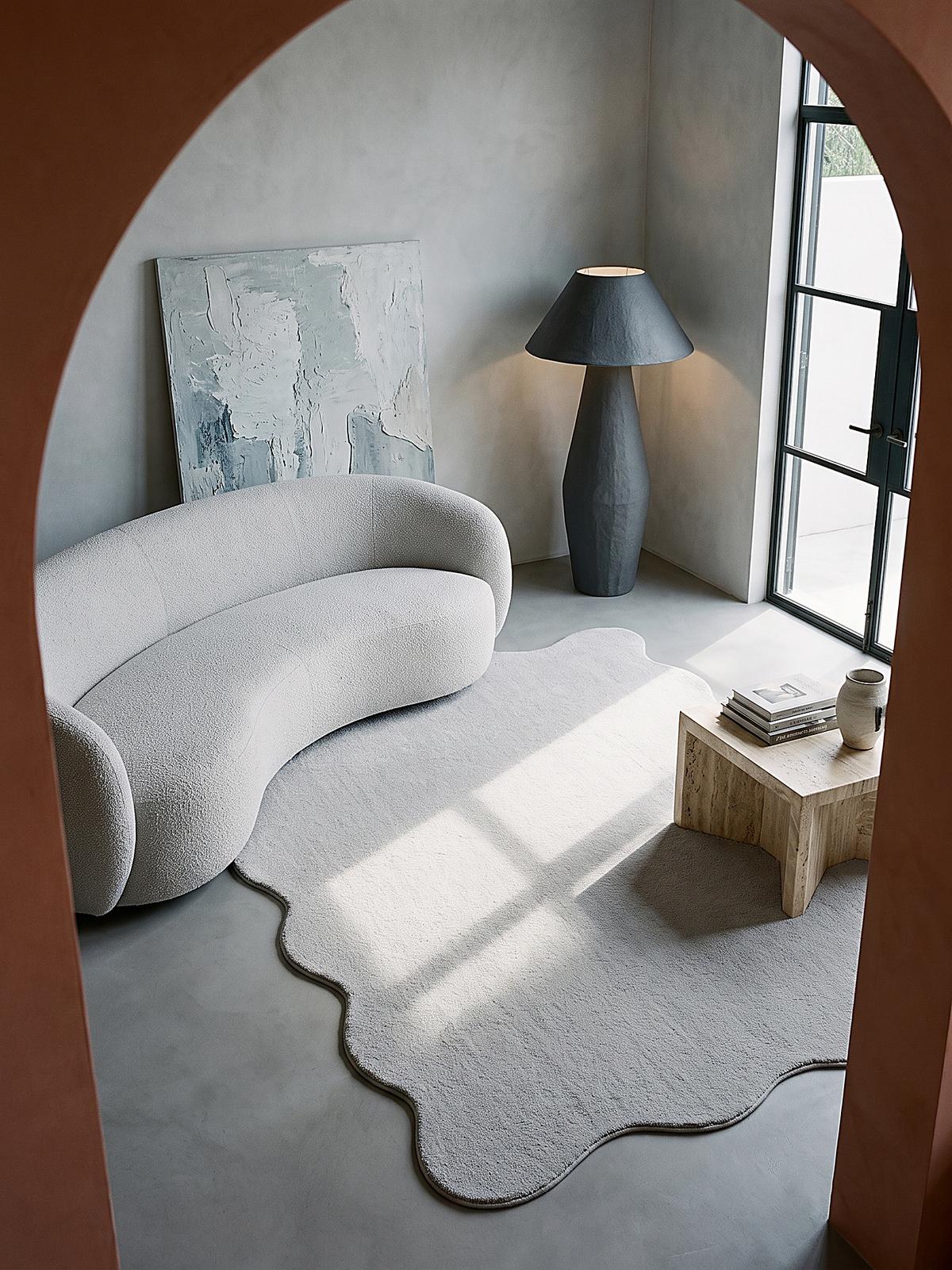 HOCHFLORTEPPICH Antirutsch Uni TIRSO Polyester Grau 140 x 200 cm - Grau, Textil (140/200cm) - KADIMA DESIGN