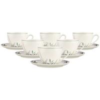 MILCHKAFFEETASSEN MIT UNTERTASSEN Savona Provence bunt-beige 340 ml 6er Set - Beige/Multicolor, Keramik (16/8.9/16cm) - Seltmann Weiden