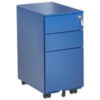 BÜROSCHRANK Metall Blau Bolsena - Blau, Metall (30/60/45cm) - Beliani